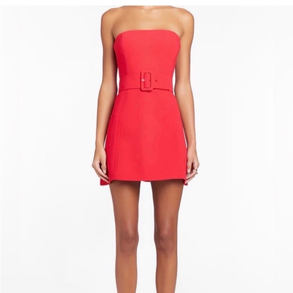 Amanda Uprichard Strapless Scarlet Dress